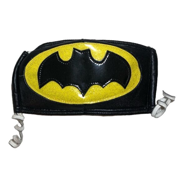 BATMAN Mask Unisex Size O/S Black Yellow Batman Comics - Picture 1 of 5